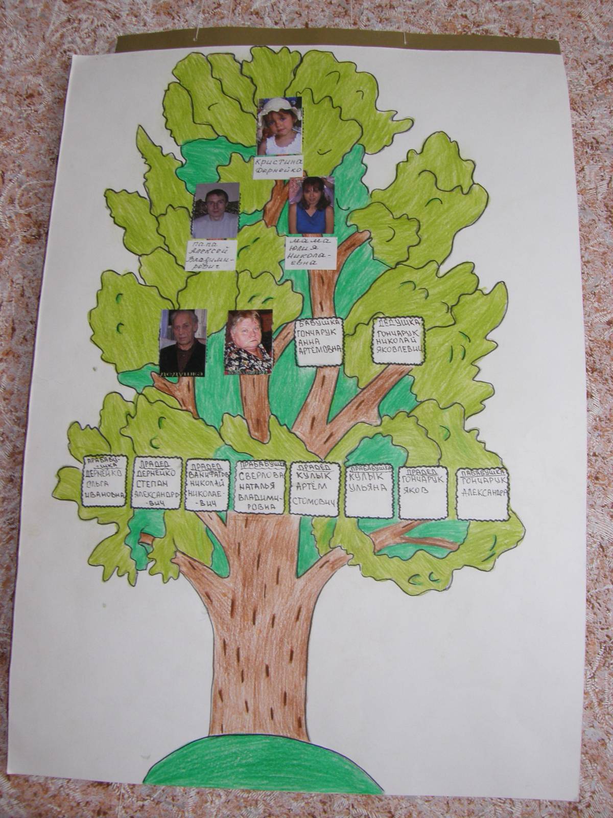 Проект генеалогическое дерево 1 класс